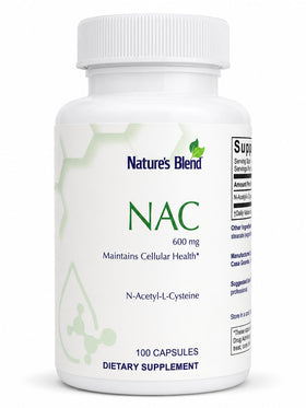 Flacon de Nature's Blend NAC 600 mg avec 100 capsules
