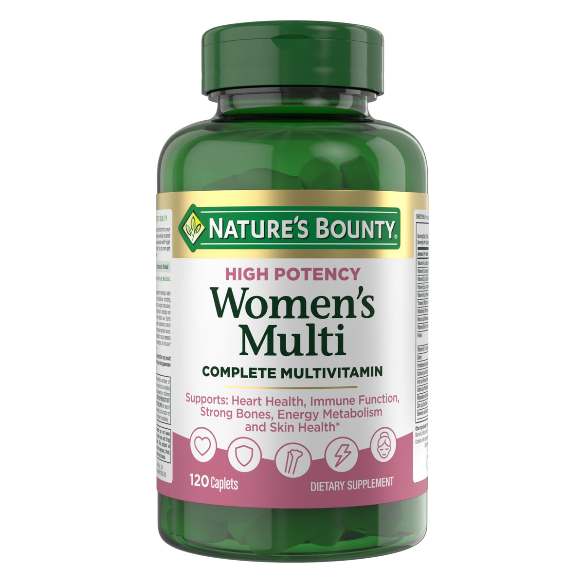 Flacon de Nature's Bounty Multivitamines Complètes Femmes 120 comprimés