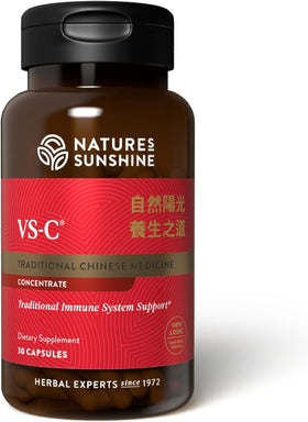 Flacon de Nature's Sunshine VS-C TCM Concentrate 30 Vegcaps