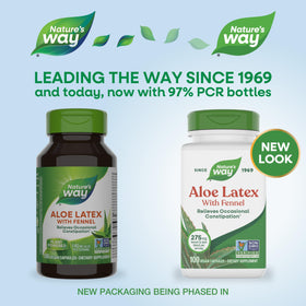 Flacon de Nature's Way Aloe Vera avec Fenouil 275 mg