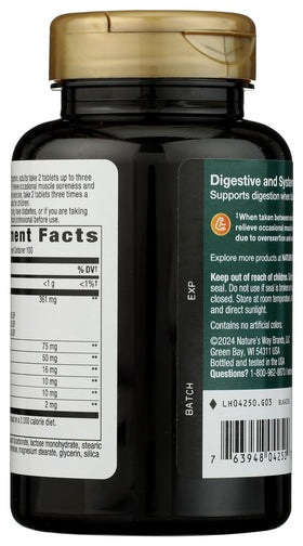 Flacon de Nature's Way Mega-Zyme avec étiquette visible