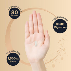 Flacon de NatureBell Magnésium Malate 1500mg ouvert avec capsules