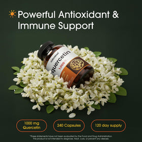 Flacon de NatureBell Quercetin 1 000 mg avec étiquette