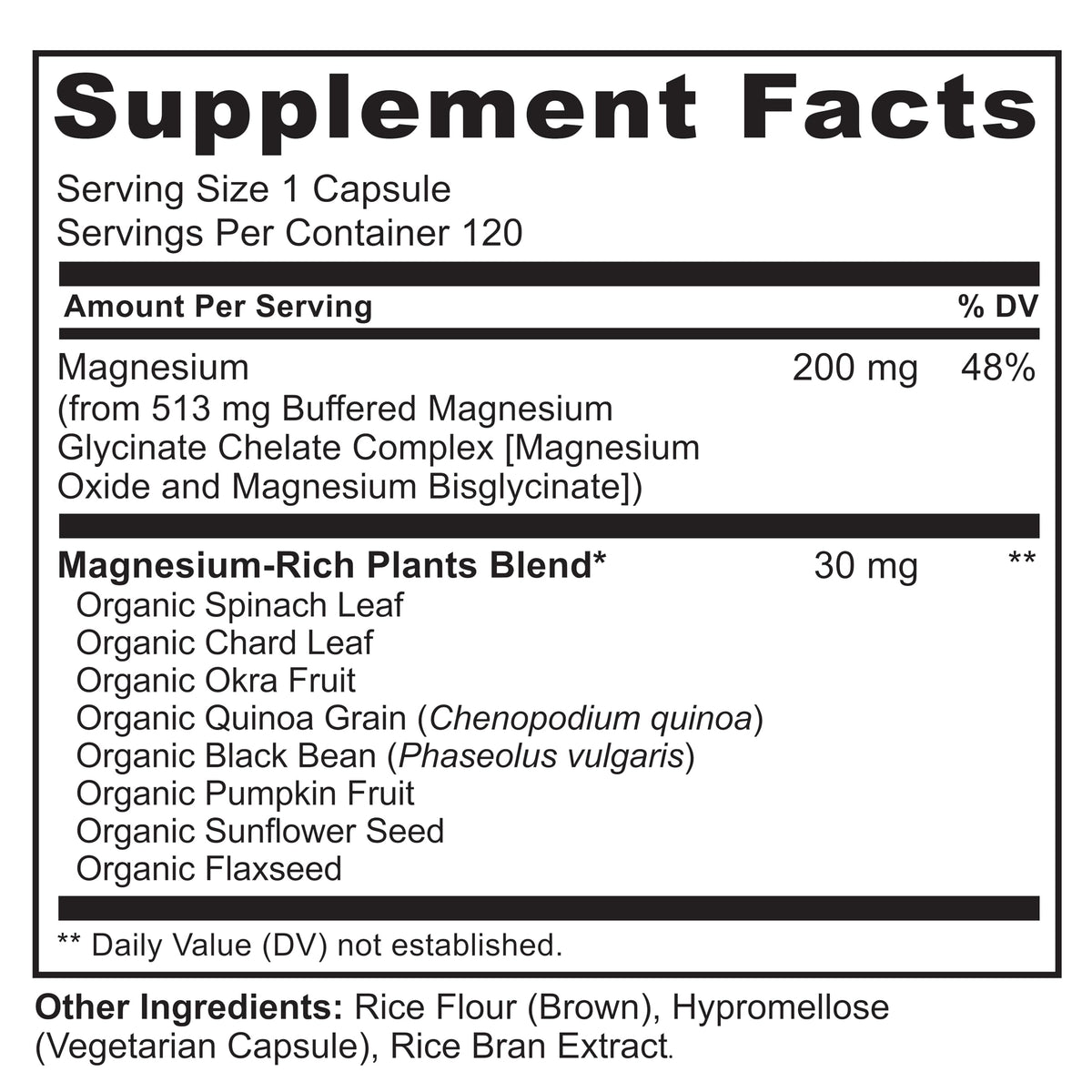 Flacon de NATURELO Magnésium Glycinate Chelate 200 mg 120 capsules