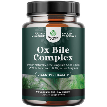 Flacon de Natures Craft Compléments Alimentaires Multi-Enzymes 90 Capsules