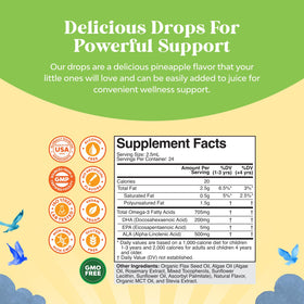 Flacon de Natures Craft DHA Omega 3 avec fruits