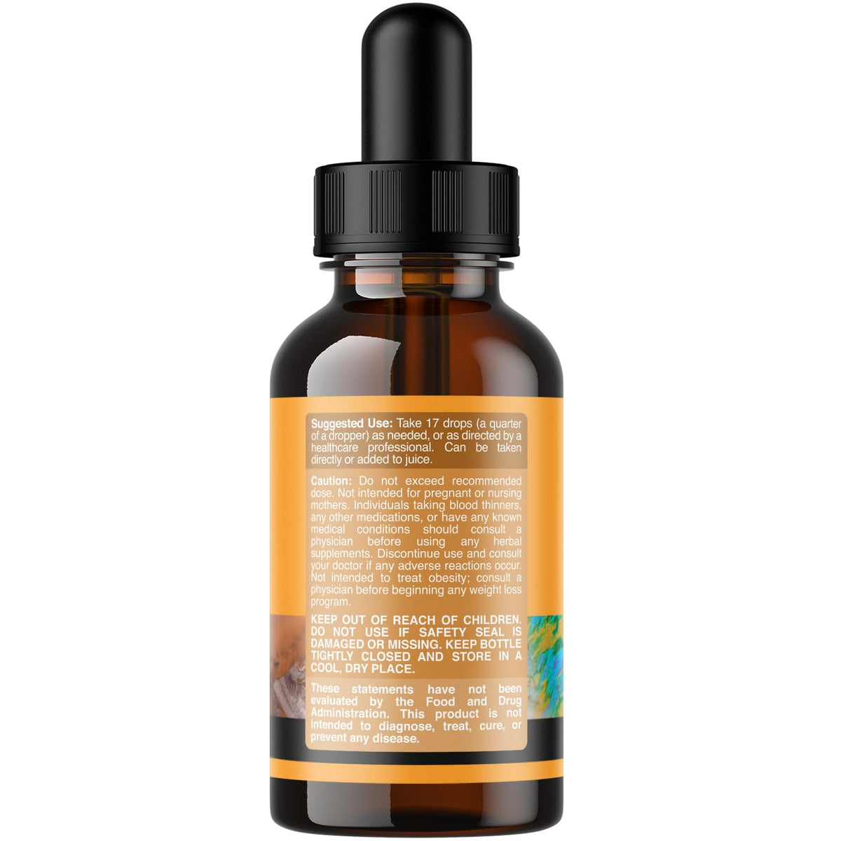 Flacon de Natures Craft Gouttes de Vitamine D3 K2 avec arrière-plan naturel