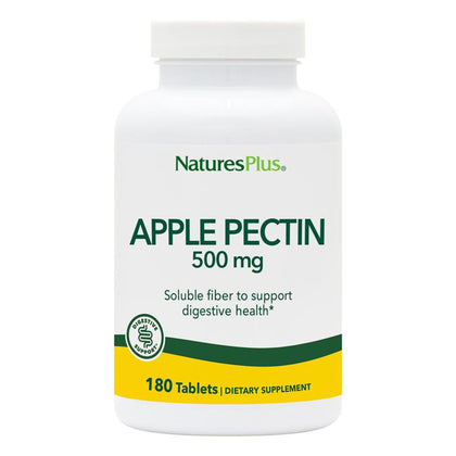 Flacon de NaturesPlus Pectine de Pomme 500 mg 180 comprimés vue de face