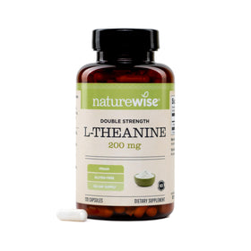 Flacon de NatureWise L-Théanine 200mg avec 120 capsules