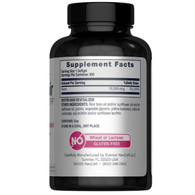 Flacon de NeoCell Biotin Hair Revitalizer côté droit