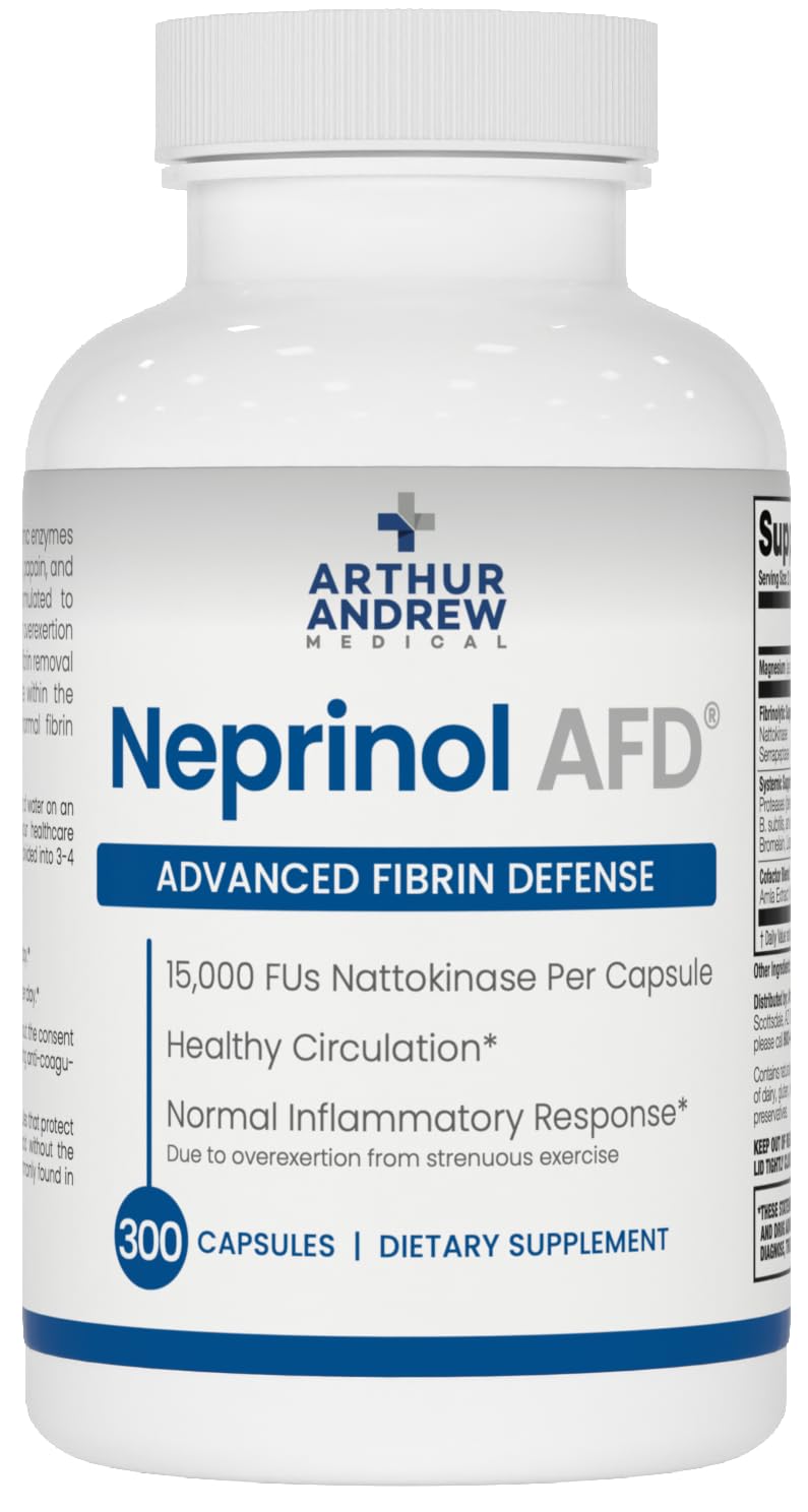 Flacon de Neprinol AFD d'Arthur Andrew Medical, 300 capsules