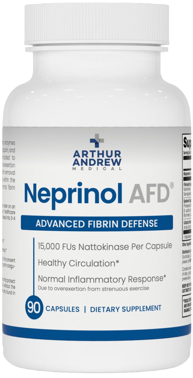 Flacon de Neprinol AFD d'Arthur Andrew Medical avec 90 capsules