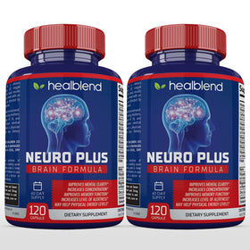 Flacon de Neuro Plus de healblend avec 120 capsules à l'intérieur