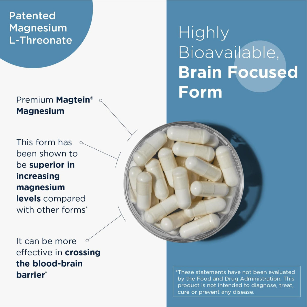 Flacon de NeuroMag avec 90 gélules végétaliennes