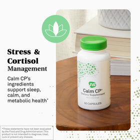 Flacon de NeuroScience Calm CP avec capsules visibles