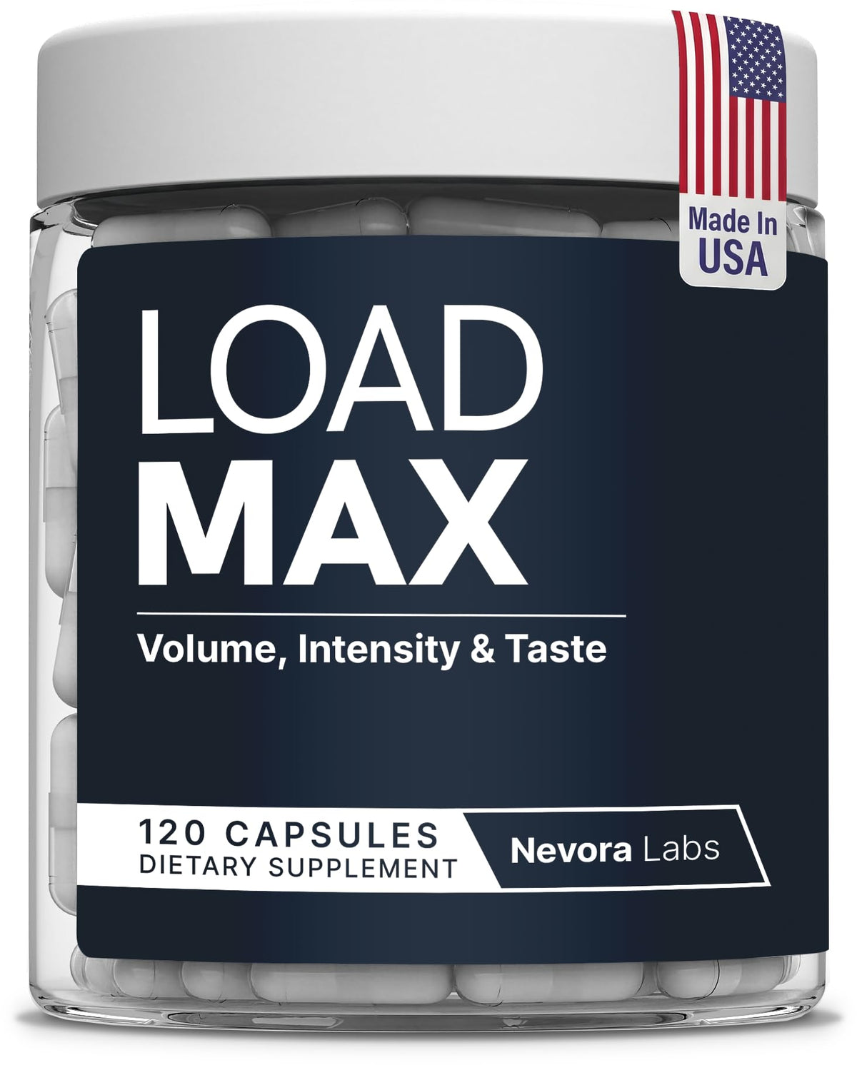 Flacon de Nevora Labs Load Max avec 120 capsules