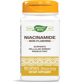 Flacon de Niacinamide Nature's Way 500 mg avec 100 capsules