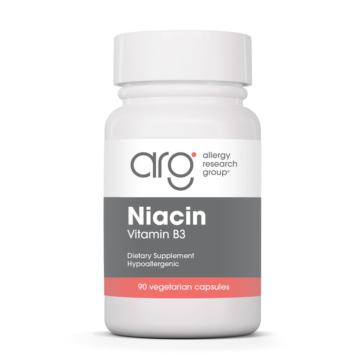 Flacon de Niacine 250 mg Allergy Research Group, 90 capsules