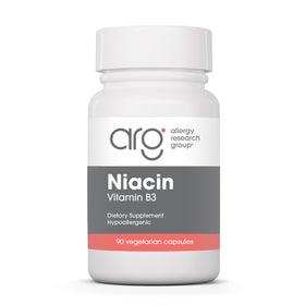 Flacon de Niacine 250 mg Allergy Research Group, 90 capsules