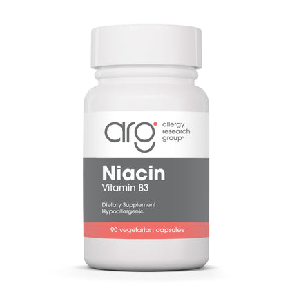 Flacon de Niacine 250 mg Allergy Research Group, 90 capsules
