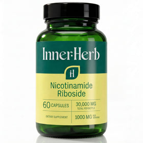 Flacon de Nicotinamide Riboside 1000mg InnerHerb avec 60 capsules végétales