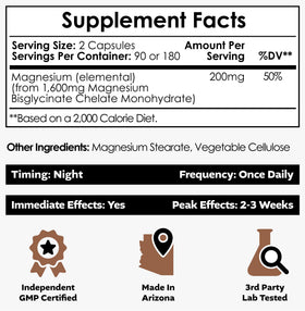 Flacon de Nootropics Depot Magnésium Glycinate avec étiquette visible