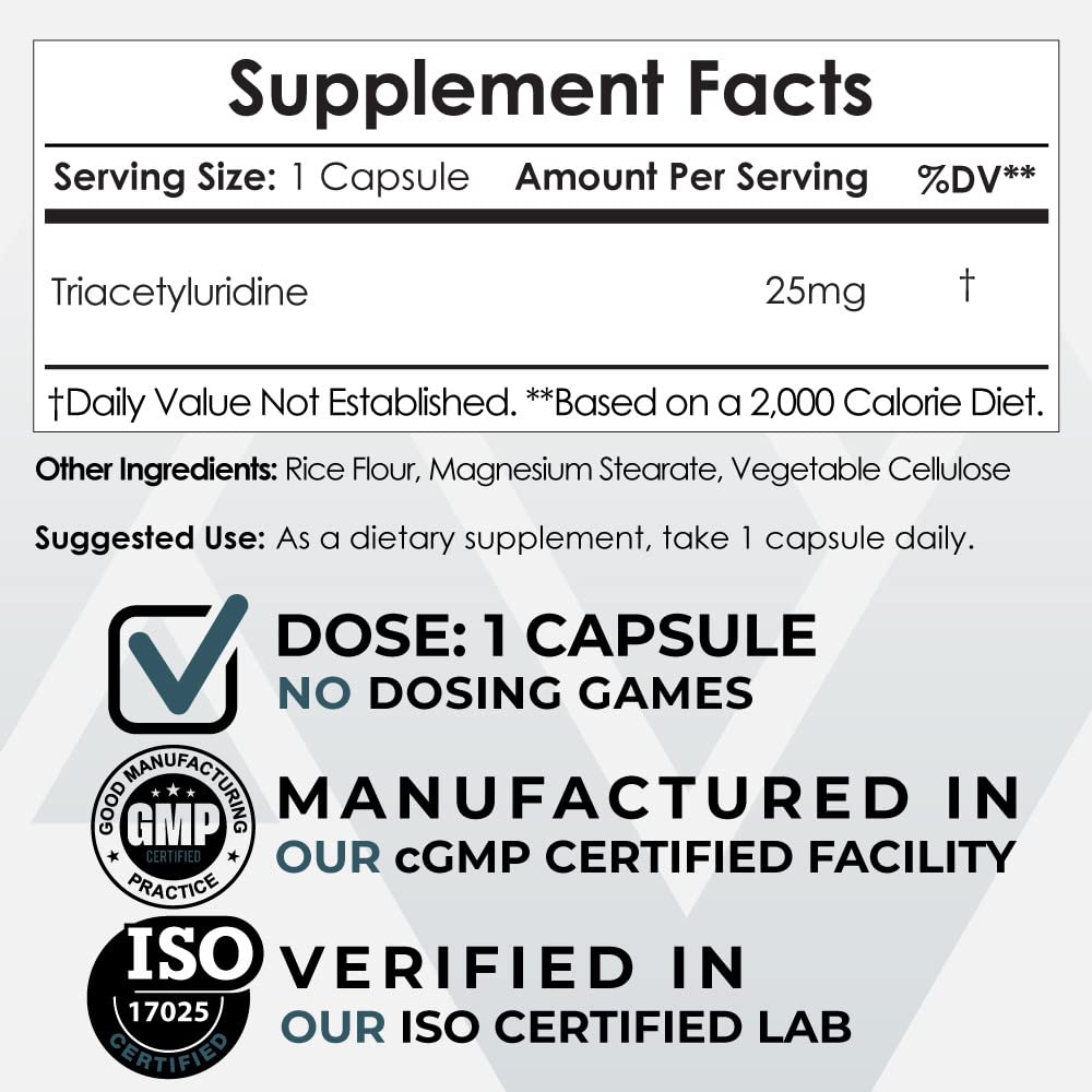 Flacon de Nootropics Depot Triacetyluridine avec étiquette visible