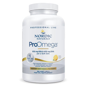 Flacon de Nordic Naturals ProOmega 1280 mg Omega-3 Citron 90 capsules