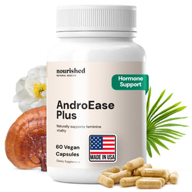 Flacon de Nourished AndroEase Plus avec 60 capsules végétales