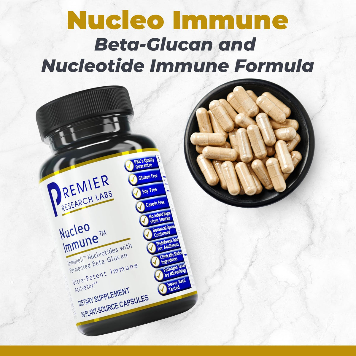Flacon de Nucleo daily wellness avec capsules visibles