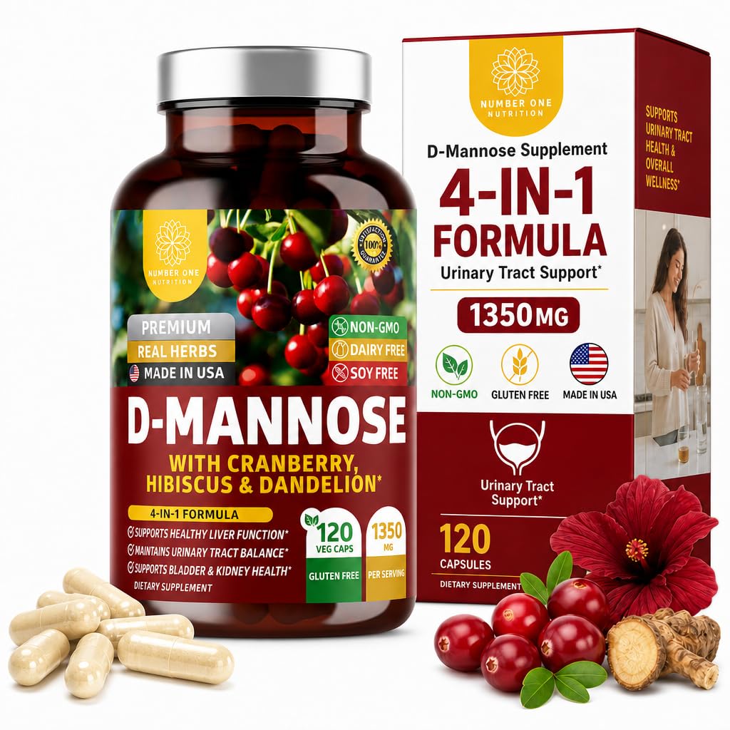 Flacon de Number One Nutrition D-Mannose 1350mg vue avant