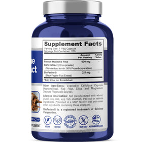 Flacon de NusaPure Écorce de Pin Maritime 200 capsules