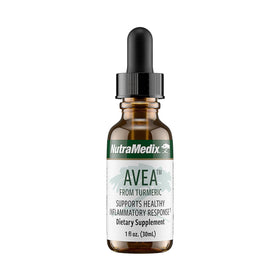 Flacon de NutraMedix Avea Extrait de Curcuma 30ml avec étiquette