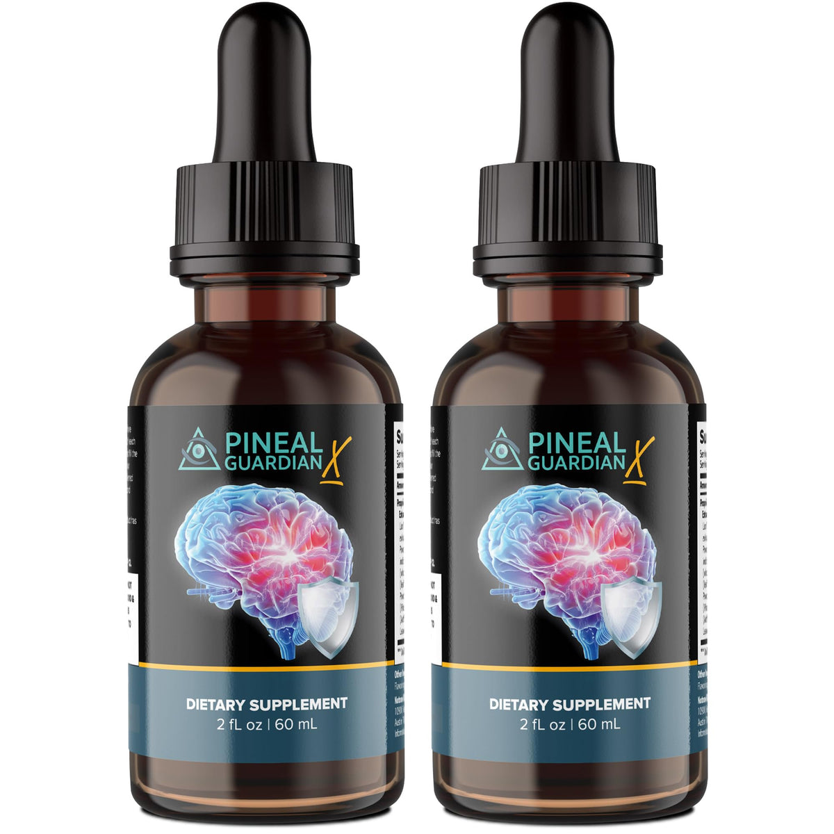 Flacon de Nutraville Guardian Pineal X 60ml vue avant avec étiquette