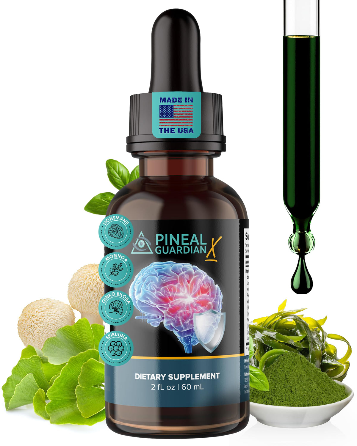 Flacon de Nutraville Pineal Guardian X 60ml avec goutteur