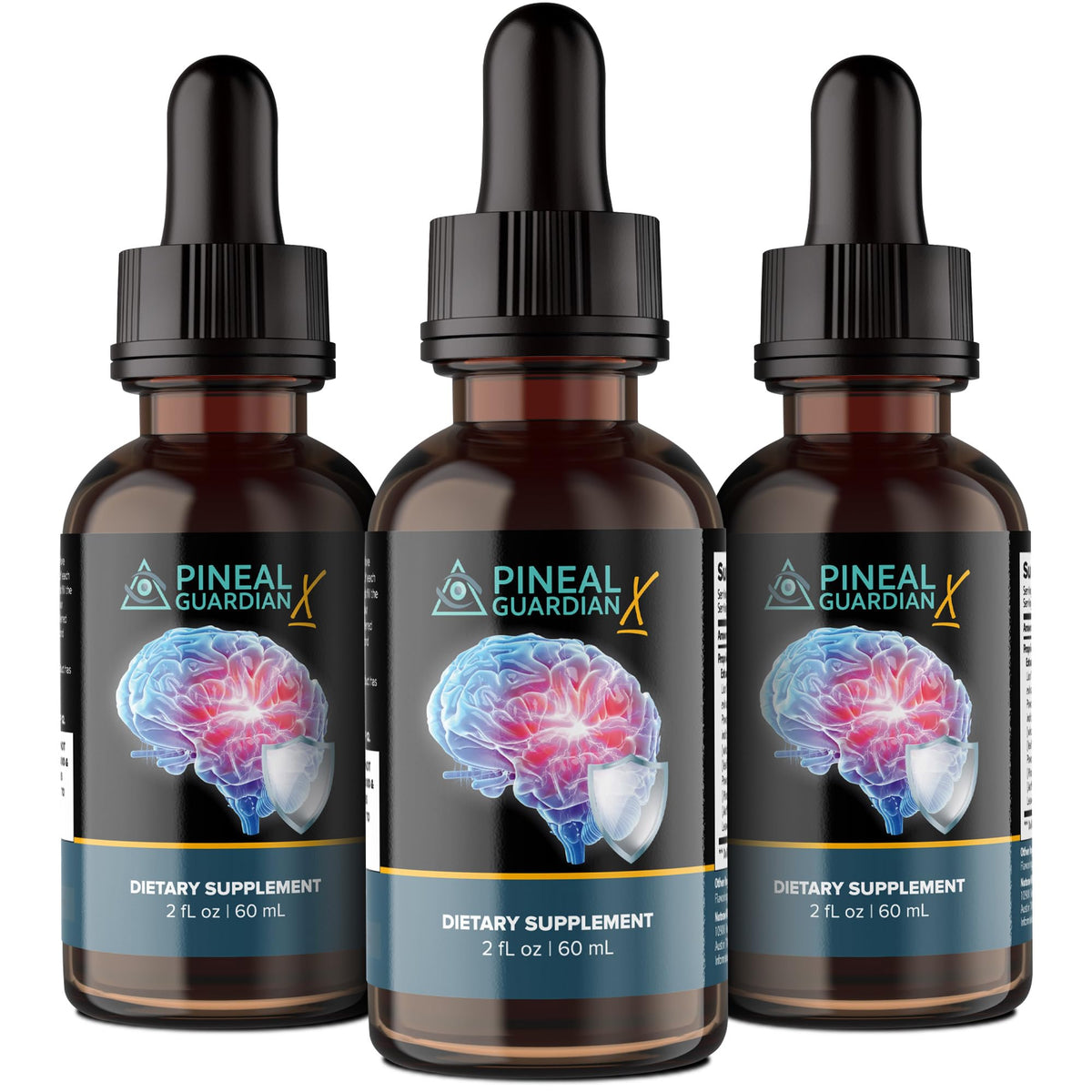 Flacon de Nutraville Pineal Guardian X 60ml vue avant avec étiquette