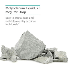 Flacon de NutriCology Molybdène Liquide 25 mcg avec dosage