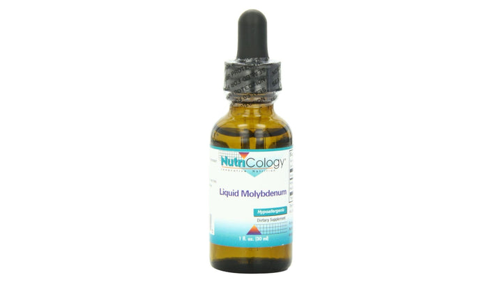 Flacon de NutriCology Molybdène Liquide 25 mcg vue avant
