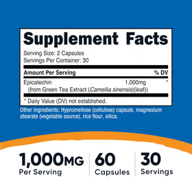 Flacon de Nutricost Epicatechin avec capsules