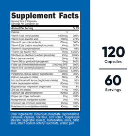 Flacon de Nutricost Multivitamine Méthylée avec étiquette