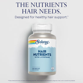 Flacon de Nutriments Capillaires SOLARAY avec étiquette visible