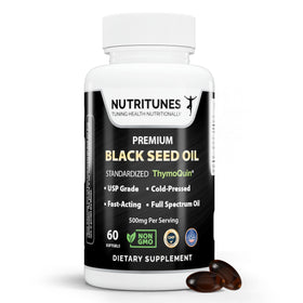 Flacon de Nutritunes Huile de Graines Noires ThymoQuin 60 gélules