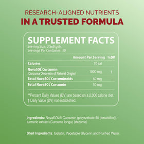Flacon de Nutritunes NutriCumin NovaSOL Curcuma avec étiquette