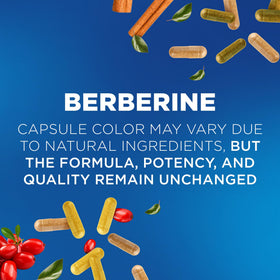 Flacon de Nutrivein Berbérine 1200 mg ouvert avec capsules