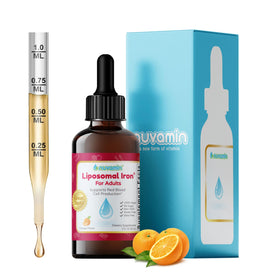 Flacon de Nuvamin Fer Liposomal 60 Servings 18mg vue de face