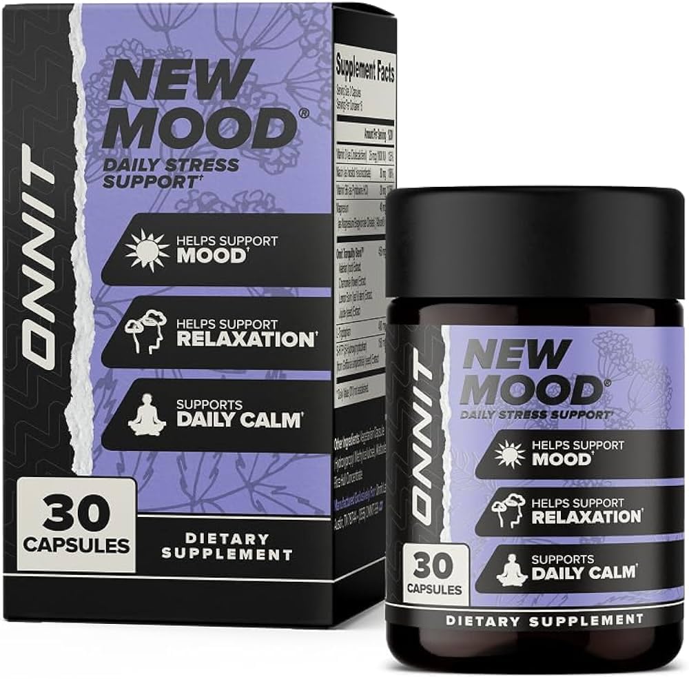 Flacon de ONNIT New MOOD 30 capsules vue de face