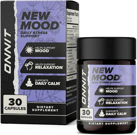 Flacon de ONNIT New MOOD 30 capsules vue de face
