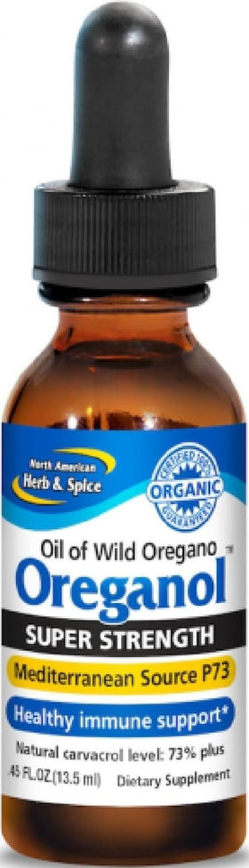 Flacon de Oreganol Super Strength 0,45 fl oz avec étiquette