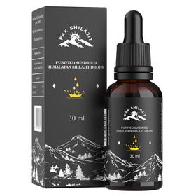 Flacon de PakShilajit Shilajit liquide 30ML vue de face
