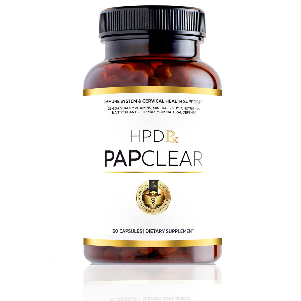 Flacon de PAPCLEAR HPD Rx avec 90 capsules
